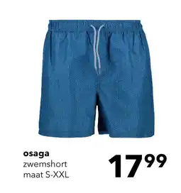Scapino Osaga heren zwembroek met print blauw aanbieding
