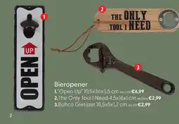 Marskramer Flesopener The only tool I need hout 4,5x16x1cm aanbieding