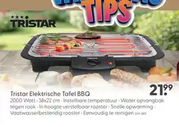 Marskramer Tristar bbq electrisch tafelmodel 37x21 cm aanbieding