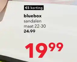 Scapino Blue Box meisjes sandalen met panterprint goud aanbieding