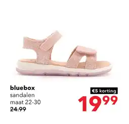 Scapino Blue Box meisjes sandalen roze met glitters aanbieding