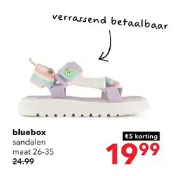 Scapino Blue Box sandalen meisjes met regenboog aanbieding
