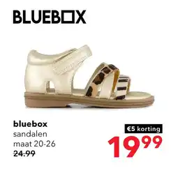 Scapino Blue Box meisjes sandalen met dierenprint goud aanbieding