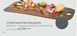 Marskramer Cheforward Serveerplank 53 x 20 cm turq kersen aanbieding