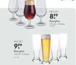 Marskramer Bierglas 370 ml set 4 stuks aanbieding