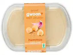 Hoogvliet G'woon Hummus naturel aanbieding
