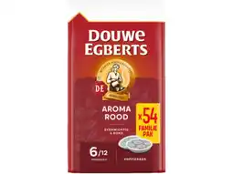 Hoogvliet Douwe Egberts Aroma rood koffiepads familiepak aanbieding