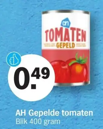 Albert Heijn Gepelde tomaten 400g aanbieding