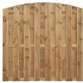Bol.com Intergard Schutting tuinscherm 15 planks toog 180x180cm aanbieding