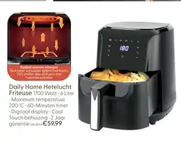 Marskramer DAILY HOME HETELUCHT FRITEUSE 6 LITER aanbieding