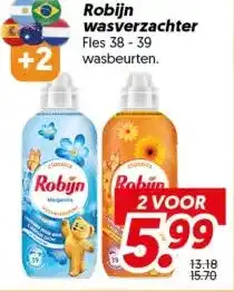 Dekamarkt Robijn wasverzachter aanbieding