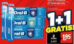 Vomar Voordeelmarkt Oral-B Tandpasta of Tandenborstel aanbieding