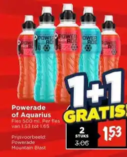 Vomar Voordeelmarkt Powerade of Aquarius aanbieding