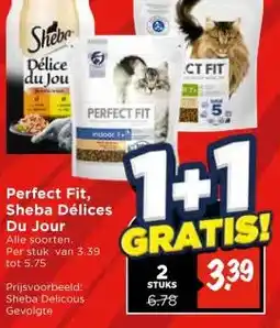 Vomar Voordeelmarkt Perfect Fit, Sheba Délices Du Jour aanbieding