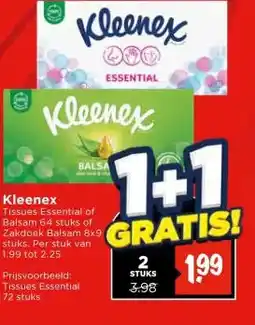 Vomar Voordeelmarkt Kleenex aanbieding