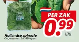 Dekamarkt Hollandse spinazie aanbieding