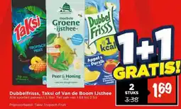 Vomar Voordeelmarkt Dubbelfrisss, Taksi of Van de Boom IJsthee aanbieding