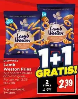 Vomar Voordeelmarkt Lamb Weston Fries aanbieding