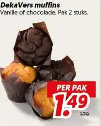 Dekamarkt DekaVers muffins aanbieding