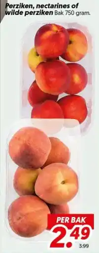 Dekamarkt Perziken, nectarines of wilde perziken aanbieding