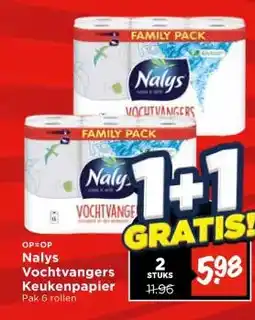 Vomar Voordeelmarkt Nalys Vochtvangers Keukenpapier aanbieding
