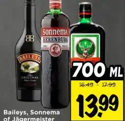 Vomar Voordeelmarkt Baileys, Sonnema of Jägermeister aanbieding