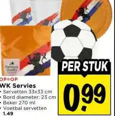 Vomar Voordeelmarkt WK Servies aanbieding