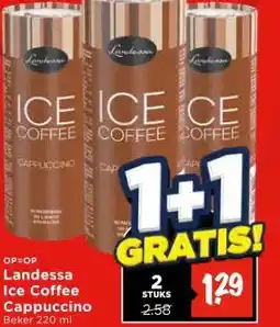 Vomar Voordeelmarkt Landessa Ice Coffee Cappuccino aanbieding