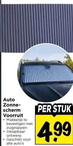 Vomar Voordeelmarkt Auto Zonne- scherm Voorruit aanbieding