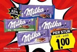 Vomar Voordeelmarkt Milka Chocolade aanbieding