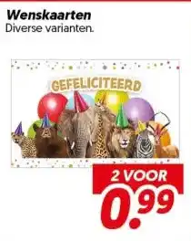 Dekamarkt Wenskaarten aanbieding