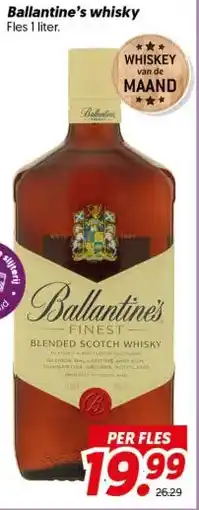 Dekamarkt Ballantine's whisky aanbieding
