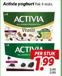Dekamarkt Activia yoghurt aanbieding