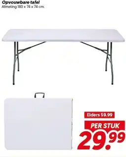 Dekamarkt Opvouwbare tafel aanbieding