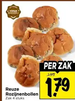 Vomar Voordeelmarkt Reuze Rozijnenbollen aanbieding