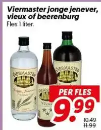 Dekamarkt Viermaster jonge jenever, vieux of beerenburg aanbieding