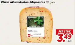 Dekamarkt Klaver WK kruidenkaas jalapeno aanbieding