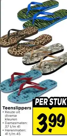 Vomar Voordeelmarkt Teenslippers aanbieding