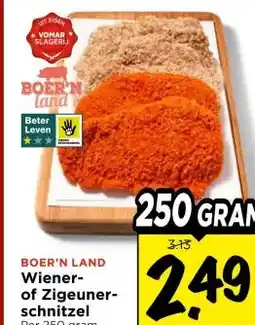 Vomar Voordeelmarkt LAND Wiener- of Zigeuner- schnitzel aanbieding