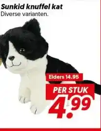 Dekamarkt Sunkid knuffel kat aanbieding