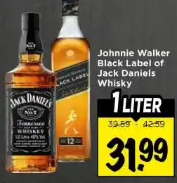Vomar Voordeelmarkt Johnnie Walker Black Label of Jack Daniels Whisky aanbieding