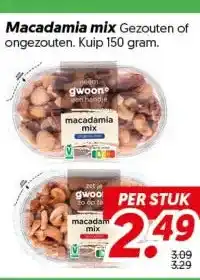 Dekamarkt Macadamia mix aanbieding