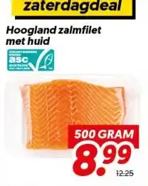 Dekamarkt Hoogland zalmfilet met huid aanbieding