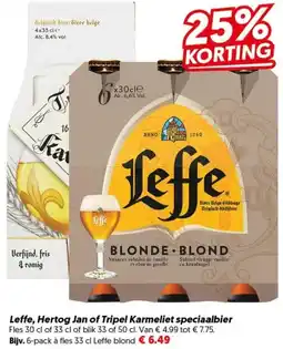 Dekamarkt Leffe, Hertog Jan of Tripel Karmeliet speciaalbier aanbieding