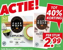 Dekamarkt Café Nova koffiecups aanbieding
