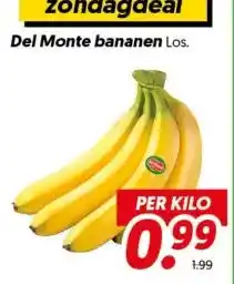Dekamarkt Del Monte bananen aanbieding