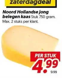 Dekamarkt Noord Hollandse jong belegen kaas aanbieding