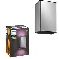 Bol.com Philips Hue Resonate muurlamp - wit en gekleurd licht - roestvrij staal aanbieding