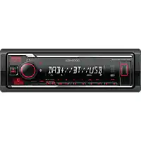 Bol.com Kenwood KMM-BT408DAB Bluetooth autoradio - inclusief DAB+ antenne - Rood aanbieding