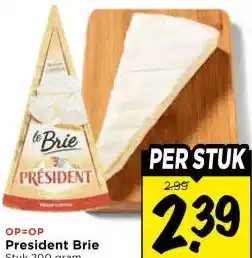 Vomar Voordeelmarkt OP=OP President Brie aanbieding